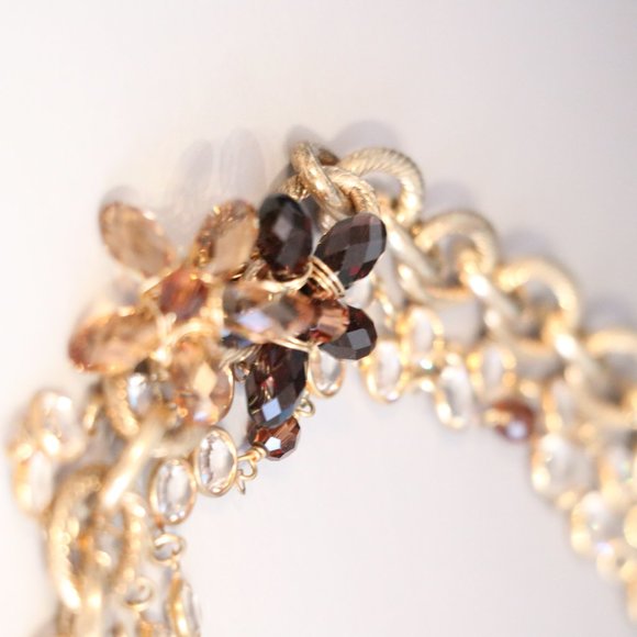 NEW Jimmy Crystal Gold Flower Necklace - Picture 8 of 10